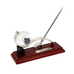 Набір настільний дерев'яний із годинником для гравіювання CAS2201