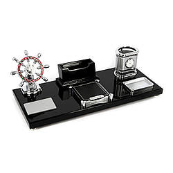 Канцелярський набір для керівника з годинником і штурвалом S6118