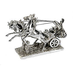 Статуетка колісниця з кіньми та воїн PLS0134Y-13