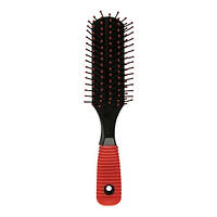 Гребінець для волосся масажна червона ручка (17 см) PM-8542