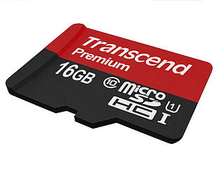 Карта пам'яті 16 Gb microSD Transcend UHS-I Premium (TS16GUSDCU1)