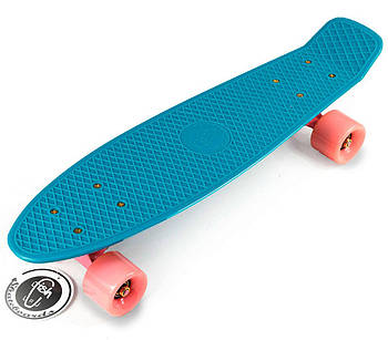 Швидкісний Скейт Fish Skateboards Original Replica "Морський" рожеві колеса 22" / пенниборд