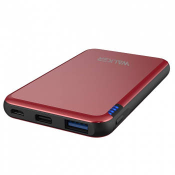 УМБ Power Bank Walker WB-505 5000mAh Metal Li-Pol 1xUSB 1xUSB Type-C 2.1 A Red