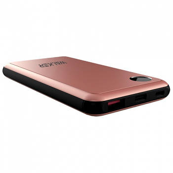 УМБ Power Bank Walker WB-510 10000mAh Metal +LCD Li-Pol 1xUSB 1xUSB Type-C 2.1 A Rose Gold