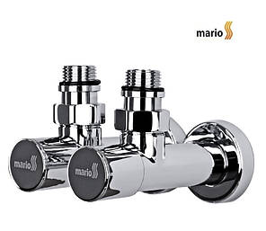 Кран кутовий подовжений, G1/2" (комплекс 2 шт.) MARIO, фото 1