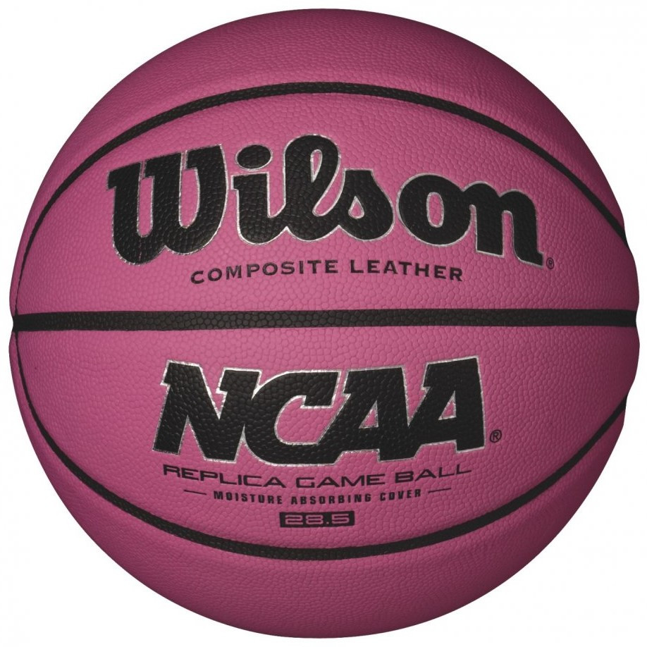 Баскетбольний м'яч Wilson NCAA PINK BBALL розмір 6 композитна шкіра рожевий (WTB0731XBPINK)