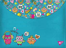 Папка-конверт на кнопці А4 "Disco Owls"