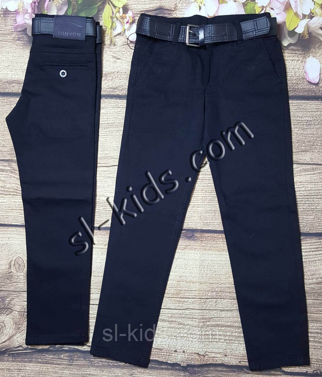 Шкільні штани, джинси для хлопчика 11-15 років (темно сині) опт пр.Туреччина