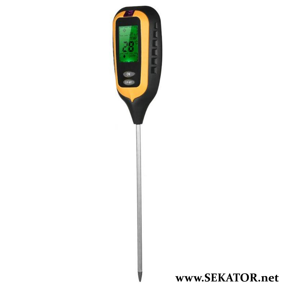 Анализатор грунта 4 в 1 KC300B (pH-метр, люксметр, влагомер, термометр) - фото 3 - id-p748440543