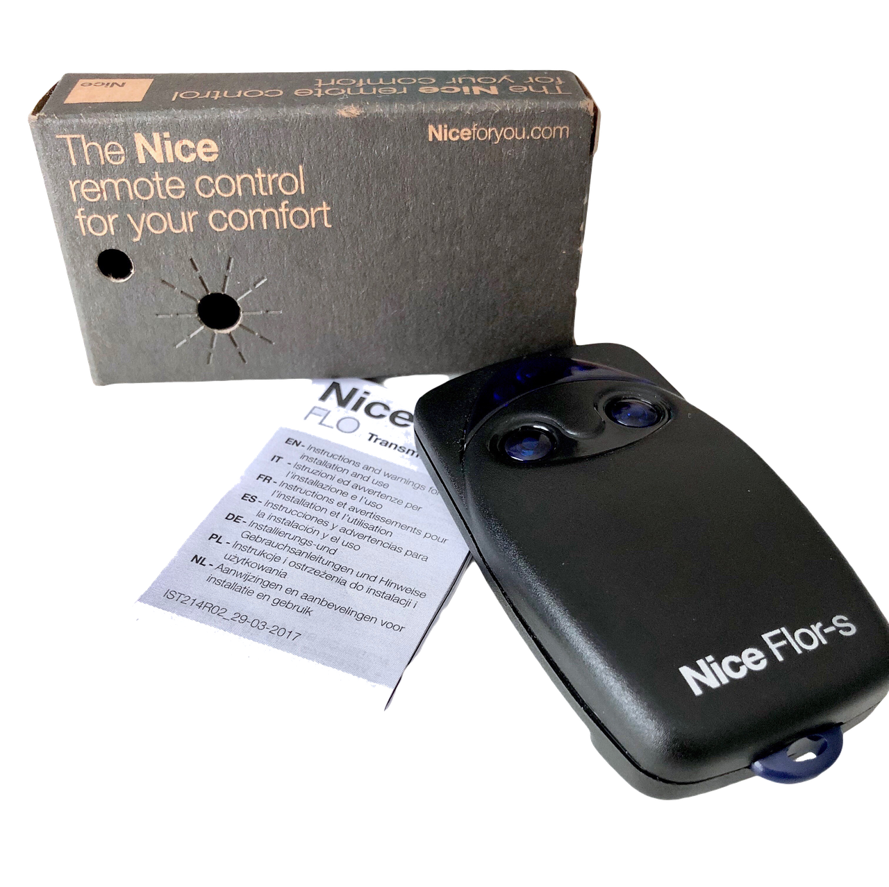 Пульт для воріт Nice FLO2R-S (від воріт 2-х канальний)