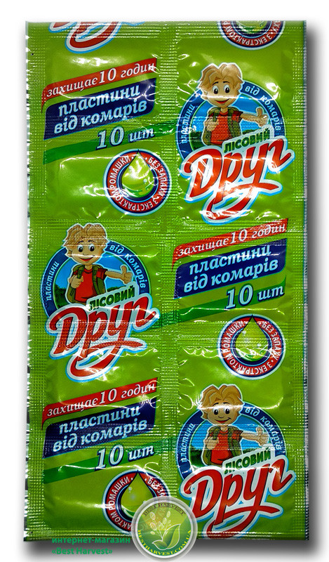Пластины от комаров «Лесной друг» 10 шт (для фумигатора)