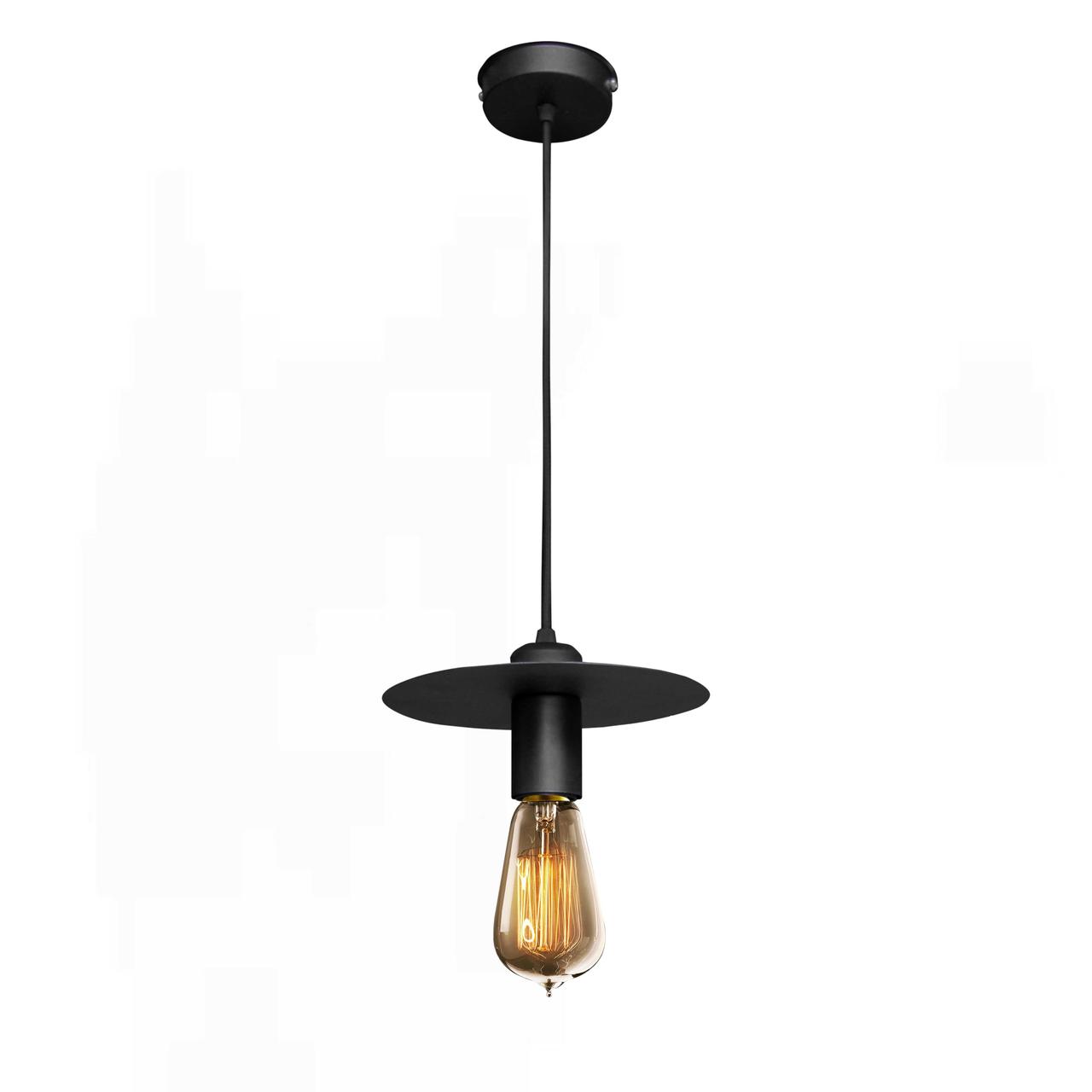 Підвісний світильник лофт Е27 Disk NL 2009 BK, фото 1