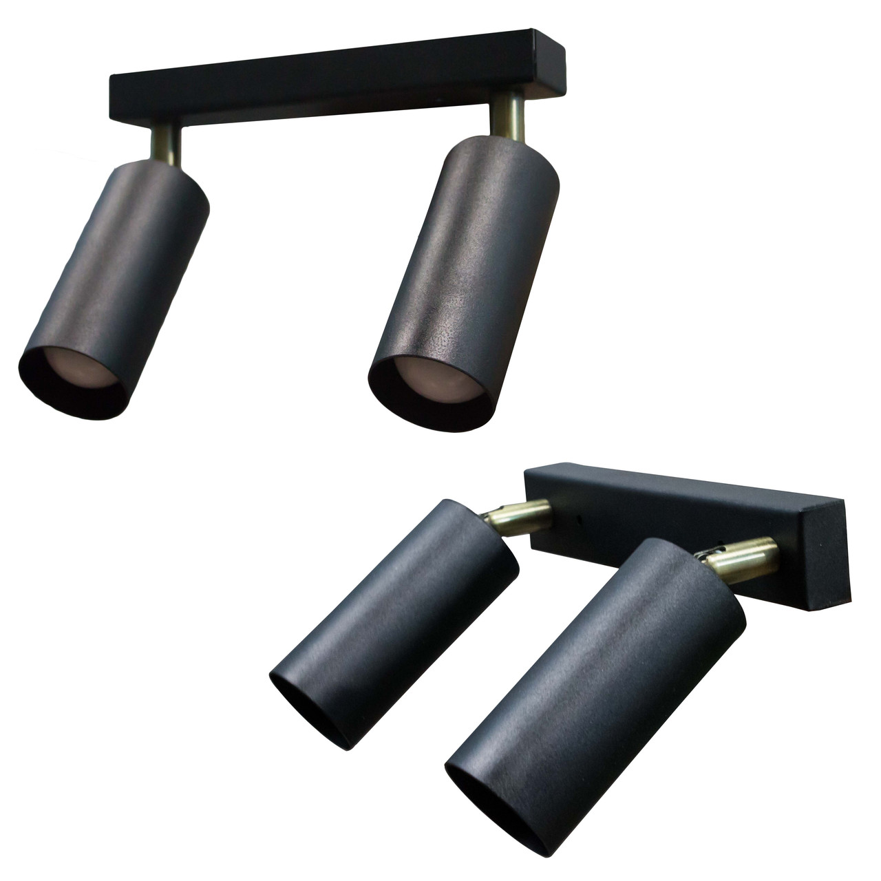 Світильник на планці з поворотними плафонами 2-Е27 Tube NL 1105-2, фото 1