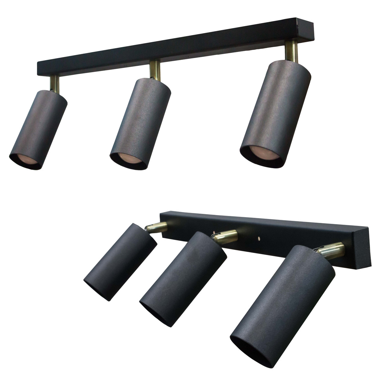 Світильник на планці з поворотними плафонами 3-Е27 Tube NL 1105-3, фото 1