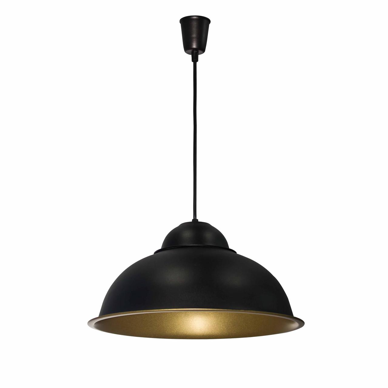 Підвісний світильник купол Dome СП 3614 BK+GD, фото 1