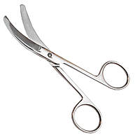 Ножиці для перетину пуповини горизонтально вигнуті. Довжина 15 см