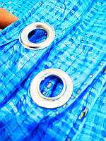 Тент від дощу.10х20 м. Щільність 60 г\м2. Поліпропіленовий. З кільцями.Ламінована.