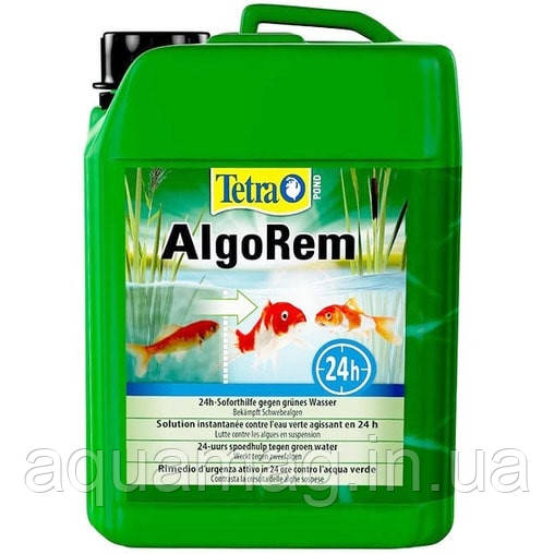 TetraPond AlgoRem 3 л засіб проти каламутної, зеленої води в ставку з рибами