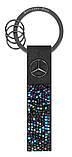 Брелок Mercedes-Benz Key Ring, Milano, Black Edition, Black / Blue, Swarovski, артикул B66953571, фото 2