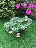 Садова фігура жаба   (висота 15 см ), фото 3