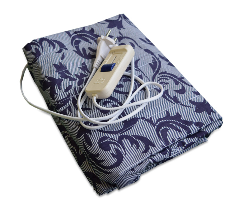 Простирадло з підігрівом, електрогрілка, 150x80 див. - смужка з квітами. Це економна электропростынь Тріо