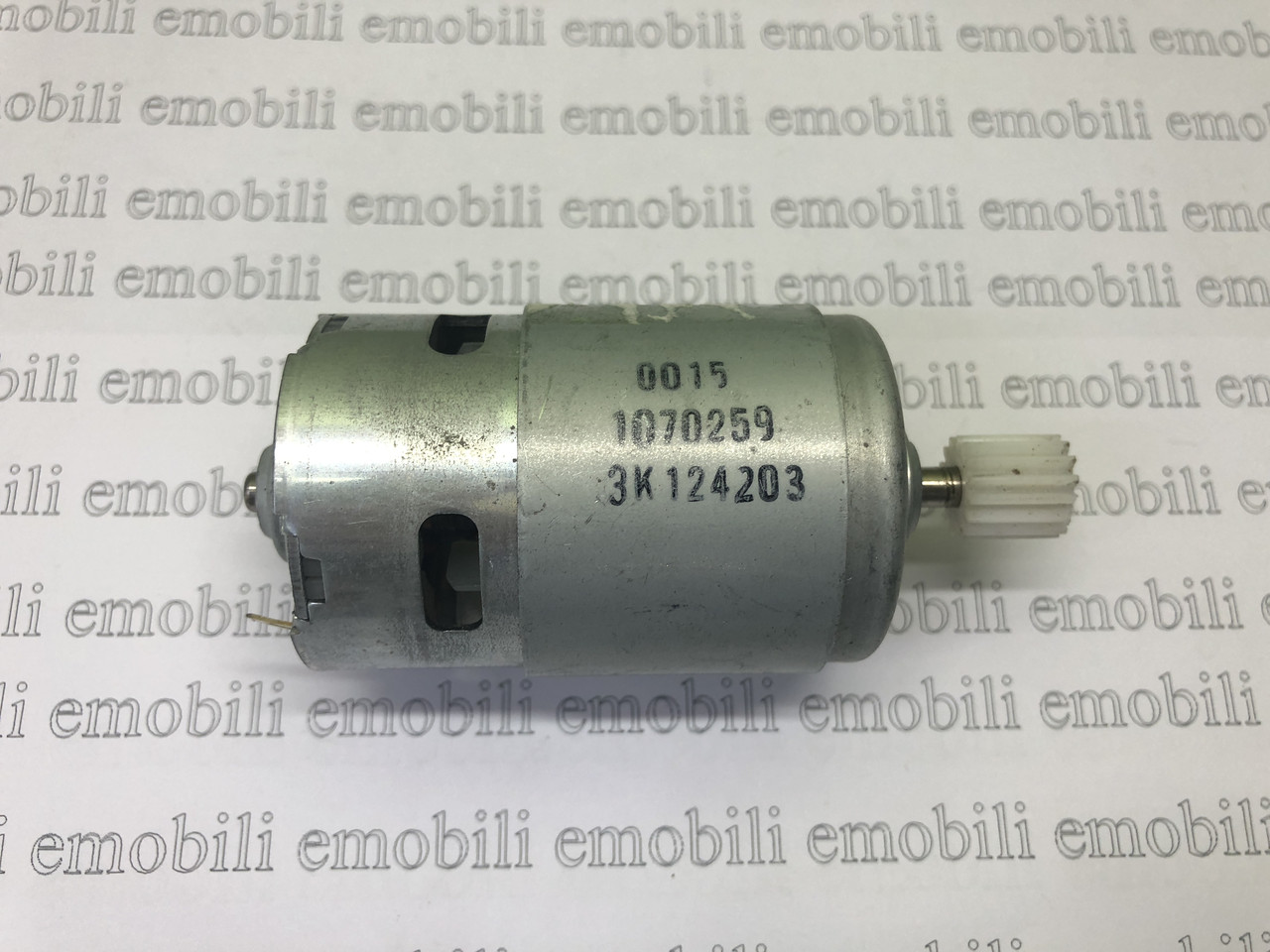 Мотор 12V, 45 мм, 15 зубців, товщина шестерні 13 мм, довжина шестерні 13 мм, для PEG PEREGO, фото 1