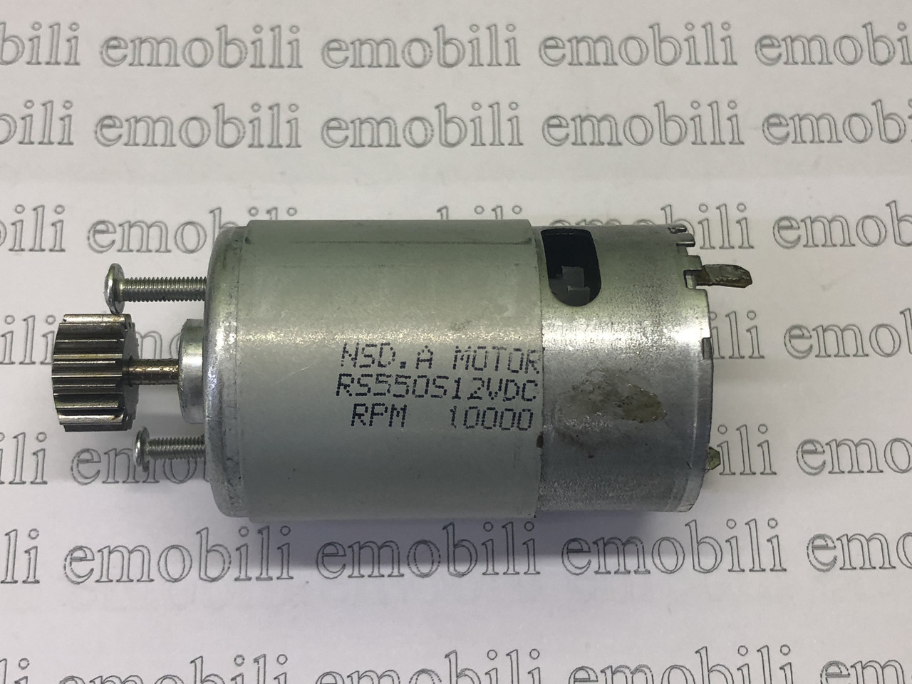 Мотор 12V, 37 мм, 16 зубців, товщина шестерні 14 мм, довжина шестерні 8 мм, NSD. A MOTOR, RS550S12VDC, RPM 10000, фото 1