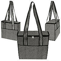 Термосумка Барельєф 16 літрів Сірий