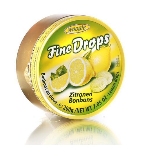 Леденцы (конфеты) Woogie Fine Drops (мелкие капли) лимонный вкус 200 г Австрия - фото 2 - id-p967442593