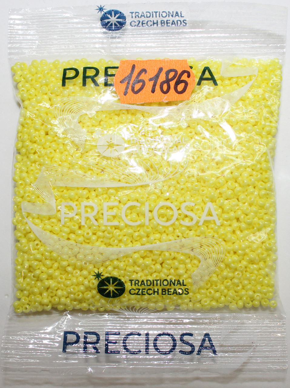 Бісер 10/0, No16186 жовтий натуральний (уп.50 грамів), фото 1