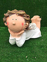 Садова фігура ангел мультяшний Б (висота 26 см )