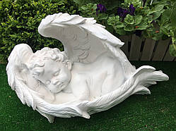 Садова фігура ангел спячий (висота 19 см. шир27см. довжина53см)