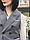 Костюм жіночий брючний із жилетом сірий, фото 8