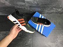 Кросівки чоловічі Adidas Equipment adv 91/18,зелені з помаранчевим, фото 3