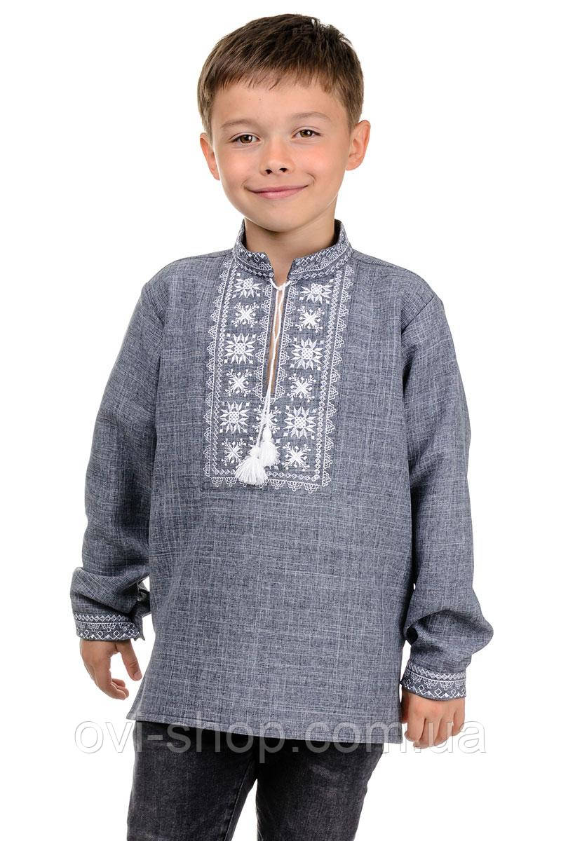 Вишиванка дитяча "Орнамент" сіра, фото 1