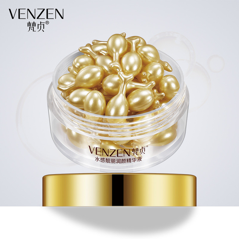 Сироватка для обличчя в капсулах зволожуюча VENZEN Bright Collagen (30г)