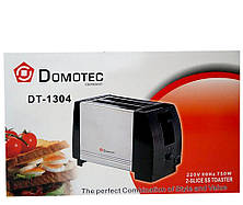 Тостер Domotec DT-1304 кухонна техніка металевий корпус, фото 2