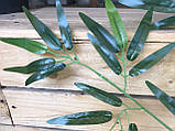 Гілка листя бамбука штучна 60 см, фото 9