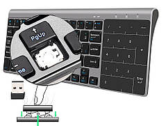 Бездротова міні-клавіатура Zienstar USB для Android з російською розкладкою