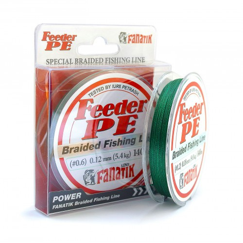 Шнур Fanatik Feeder PE X4 140м Green #0.6/0.12 мм 5.4 кг