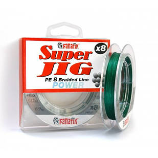 Шнур Fanatik Super Jig PE X8 100м Green #0.6/0.12 мм 6.9 кг