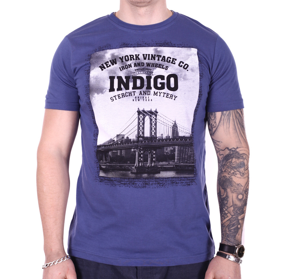 Футболка StrongMan Indigo f0318/2 Синя M