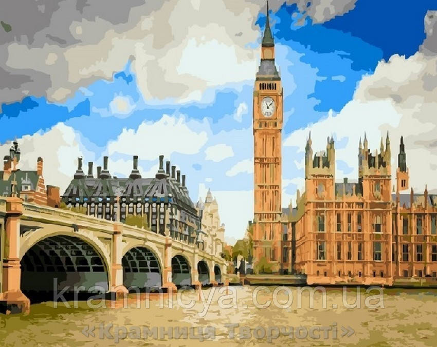 Картина за номерами Brushme 40х50 Вид на Біг Бен (GX21193), фото 1