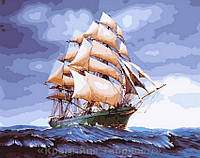 Картина по номерам Brushme 40х50 Бригантина в буйном море (GX25149)