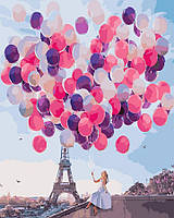 Картина по номерам Brushme 40х50 Париж в шарах (GX24910)