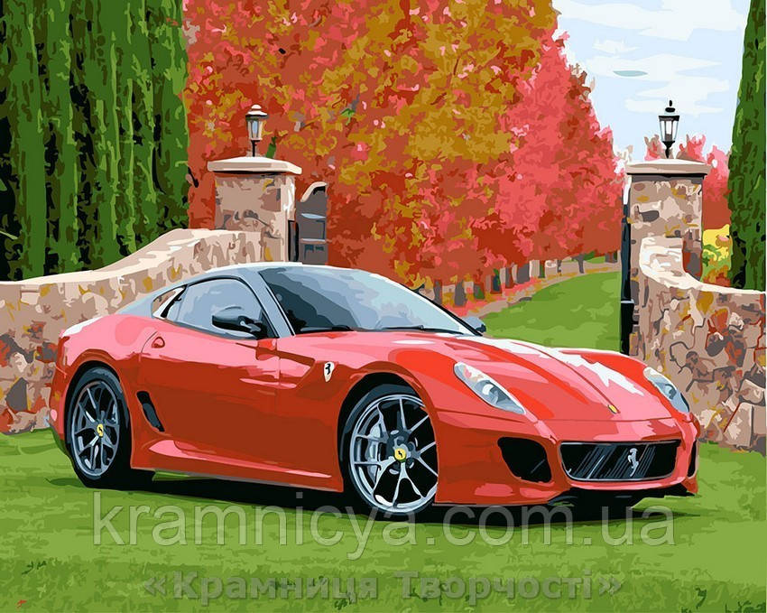 Картина за номерами Brushme 40х50 Феррарі 458 Italia (GX23758)