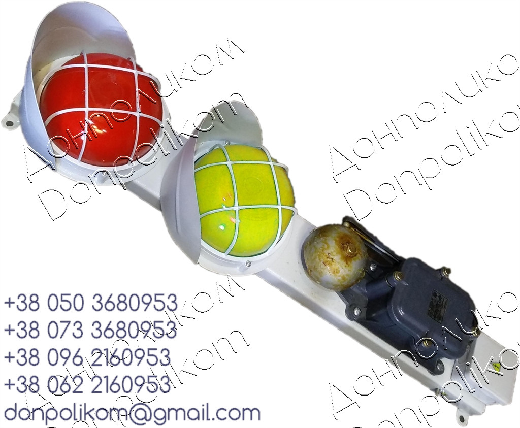 ПС-2 v2 - сигнальні пости з дзвінком ЗВП вертикальне, жовтий і червоний