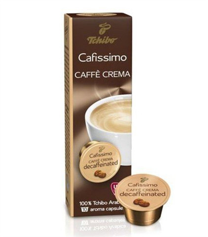 Кава в капсулах Tchibo Caffitaly Cafissimo Caffe Crema Decaffeinated 10 шт., Німеччина