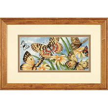 Набір для вишивання хрестом "Віньєтка з метеликами//Butterfly Vignette" Gold Collection