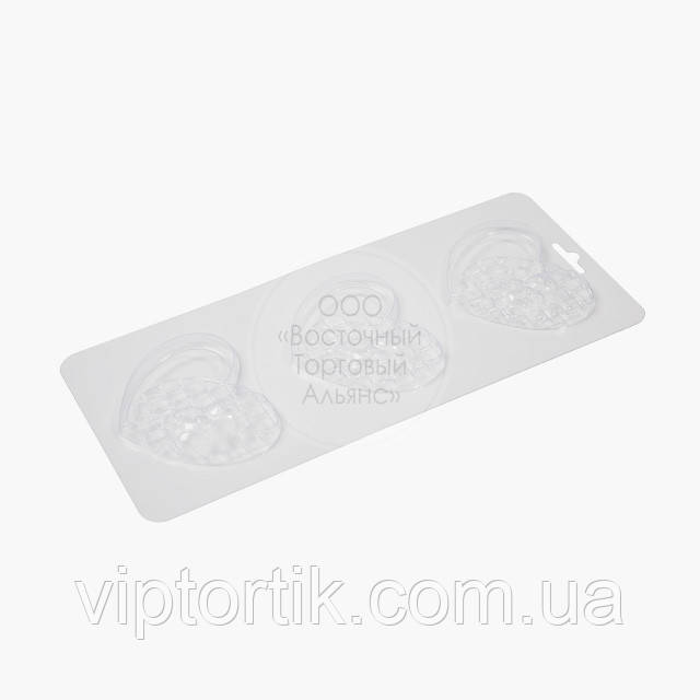 Блістерна форма для шоколаду — Ведмедик на серці, фото 1